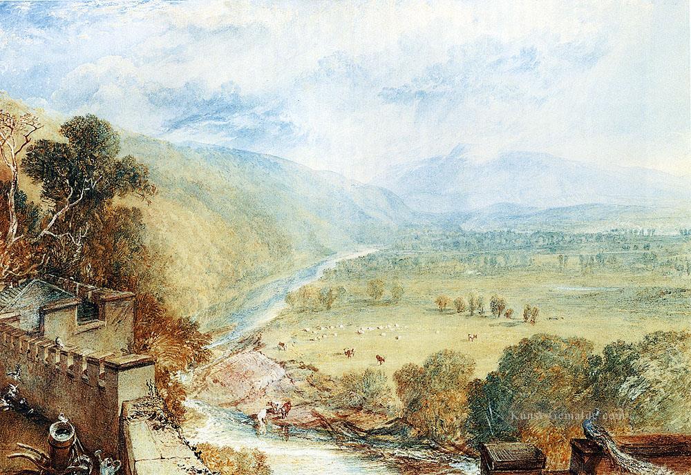 Ingleborough von der Terrasse des Hornby Castle Landschaft Turner Ölgemälde